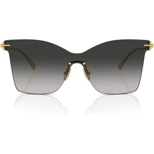Butterfly Sunglasses with Gold Plated Arms , female, Sizes: 58 MM - Tiffany - Modalova