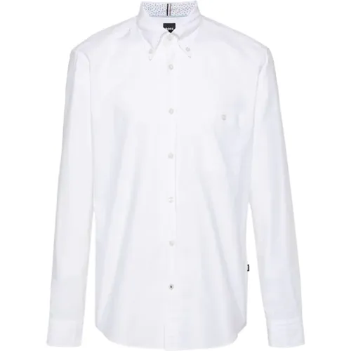 S-Roan slim fit shirt with chest pocket , male, Sizes: XL - Hugo Boss - Modalova