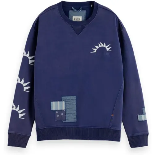 Entspannter Gesteppter Patch Pullover - Scotch & Soda - Modalova