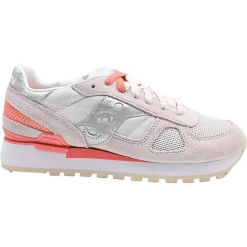 Pink Silber Shadow Original Sneakers , Damen, Größe: 41 EU - Saucony - Modalova