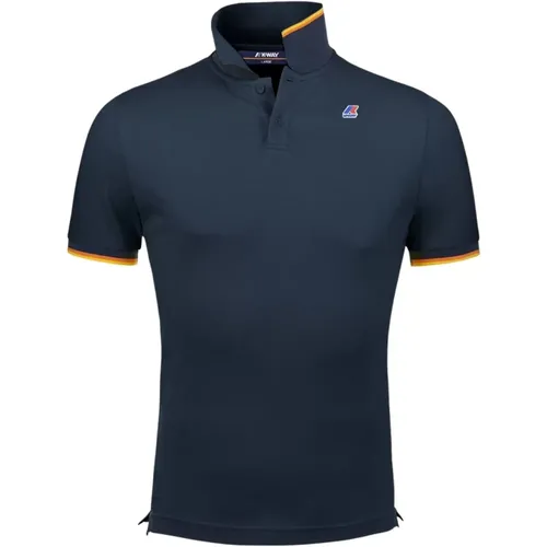 Vincent Contrast Stretch Polo Shirt , Herren, Größe: XL - K-way - Modalova