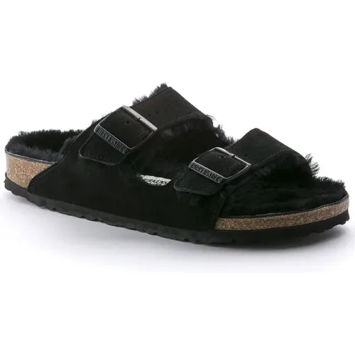 Shearling Sandals - , female, Sizes: 7 UK, 3 UK, 9 UK, 6 UK, 5 UK - Birkenstock - Modalova