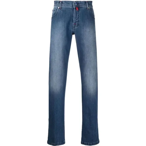 Low-Rise Slim-Fit Jeans , male, Sizes: W35 - Kiton - Modalova