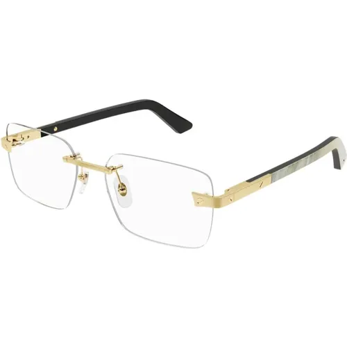 Metal Optical Glasses for Men , unisex, Sizes: 57 MM - Cartier - Modalova