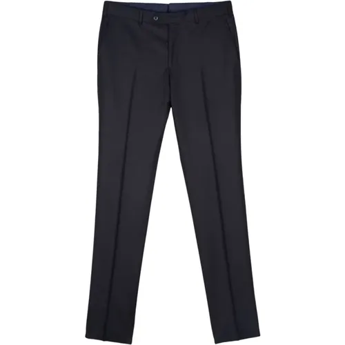 Wool Trousers Tapered Leg , male, Sizes: 3XL, XL - Luigi Bianchi Mantova - Modalova