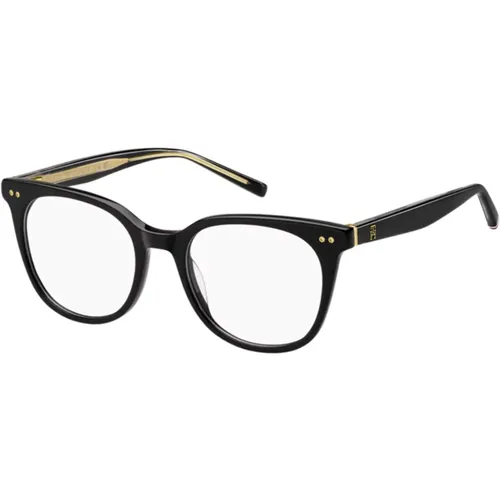 Schwarze Brillenfassungen TH 2160 , unisex, Größe: 50 MM - Tommy Hilfiger - Modalova