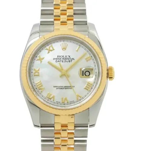 Pre-owned Gold watches , male, Sizes: ONE SIZE - Rolex Vintage - Modalova