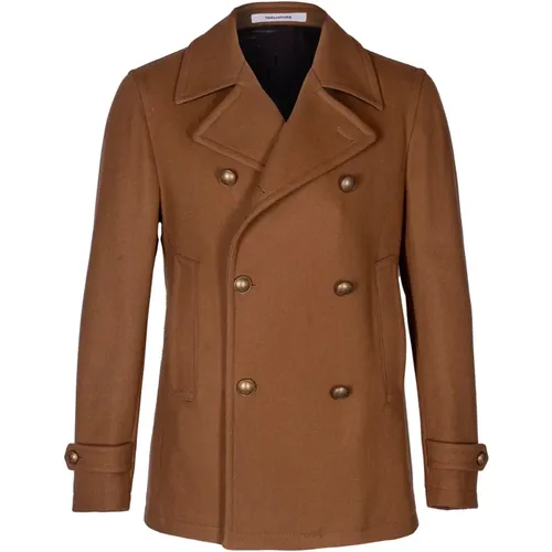 Men's Peacoat. Double-breasted , male, Sizes: M, S, L - Tagliatore - Modalova