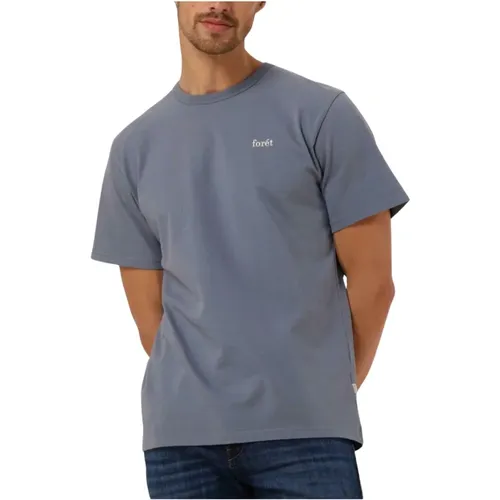 Blaues Bass T-Shirt für Herren , Herren, Größe: 2XL - Forét - Modalova