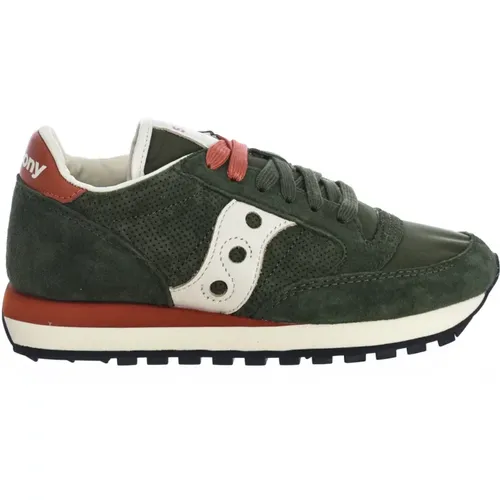 Bequeme und stilvolle Sneakers aus Nylon und Wildleder , Herren, Größe: 42 1/2 EU - Saucony - Modalova