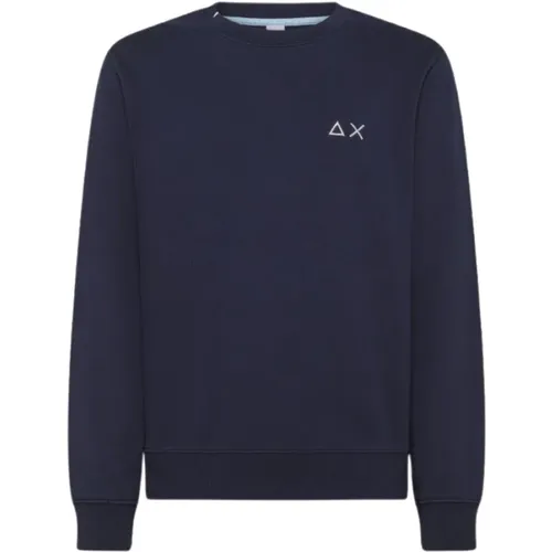 Baumwoll-Sweatshirt mit gesticktem Logo - Sun68 - Modalova