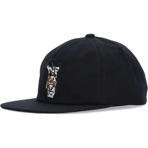 Schwarze Snapback-Kappe mit Flachem Schirm - HUF - Modalova