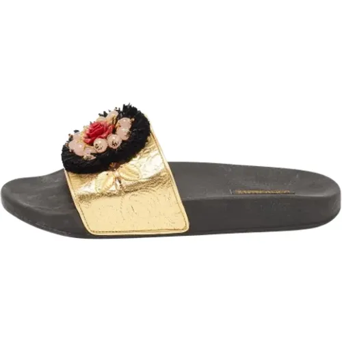 Pre-owned Fabric sandals , female, Sizes: 7 UK - Dolce & Gabbana Pre-owned - Modalova