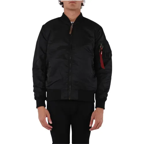 Long Ma-1 VF 59 Bomber Jacket , male, Sizes: XL, M, S, L - alpha industries - Modalova