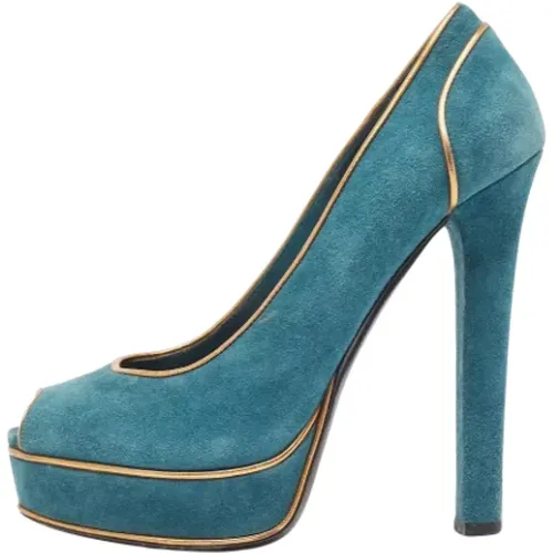 Pre-owned Wildleder heels , Damen, Größe: 38 1/2 EU - Gucci Vintage - Modalova