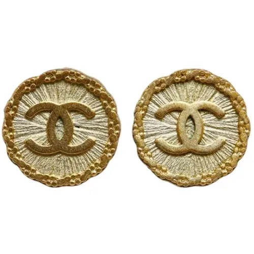 Pre-owned Metal earrings , female, Sizes: ONE SIZE - Chanel Vintage - Modalova