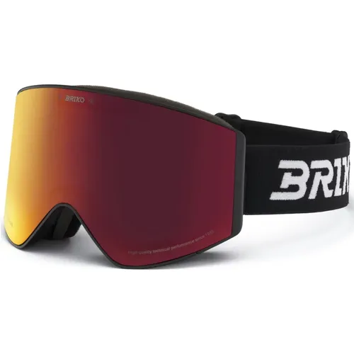 Schwarze Sturm Skibrille , unisex, Größe: ONE Size - Briko - Modalova