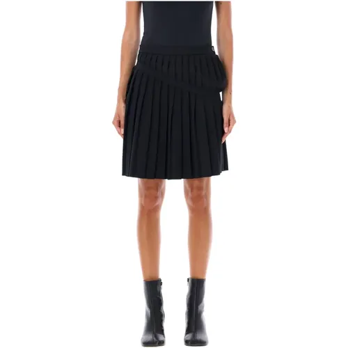 Pleated Mini Skirt - Aw23 , female, Sizes: S - MM6 Maison Margiela - Modalova