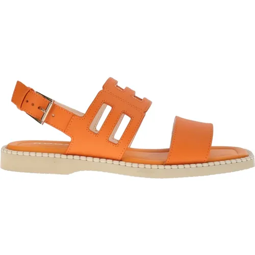 Sandal - Regular Fit - Suitable for Warm Climate - 100% Leather , female, Sizes: 3 UK, 7 UK, 3 1/2 UK - Hogan - Modalova