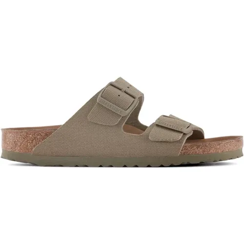 Arizona Vegan Textile Sandals , male, Sizes: 10 UK, 11 UK - Birkenstock - Modalova