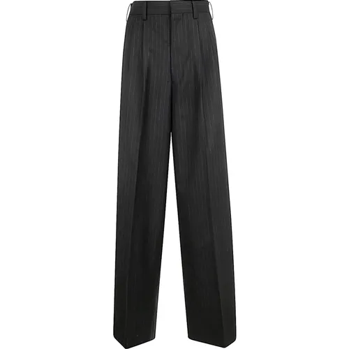 Schwarze Graue Damenhose , Damen, Größe: M - Junya Watanabe - Modalova