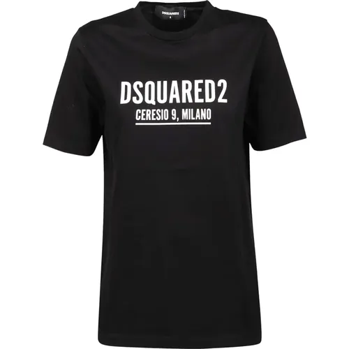 Ceresio9 Renny T-Shirt - Fashion-forward Top , female, Sizes: XS, S - Dsquared2 - Modalova