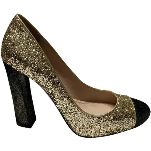 Pre-owned Polyester heels , female, Sizes: 3 1/2 UK - Miu Miu Pre-owned - Modalova