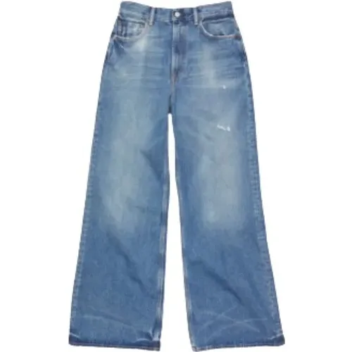 Blaue Denim Loose Fit Jeans , Damen, Größe: W27 - Acne Studios - Modalova