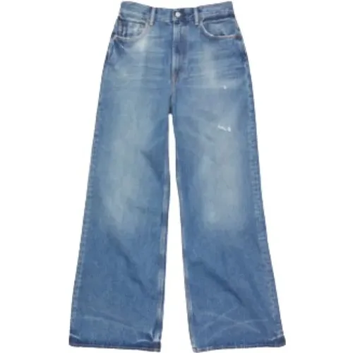 Blaue Denim Loose Fit Jeans , Damen, Größe: W28 - Acne Studios - Modalova