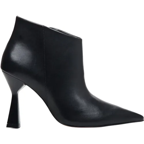 Women`s Leather Ankle Boots with Funnel Heel Er00113714 , female, Sizes: 5 UK, 8 UK, 3 UK, 9 UK - Estro - Modalova