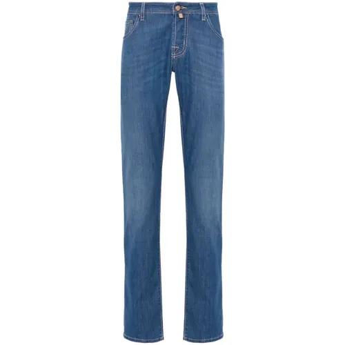 Slim Fit Jeans mit mittlerer Taille , Herren, Größe: W31 - Jacob Cohën - Modalova
