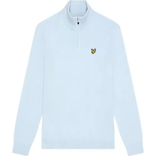 Merino Blend Quarter Zip Pullover , Herren, Größe: XL - Lyle & Scott - Modalova