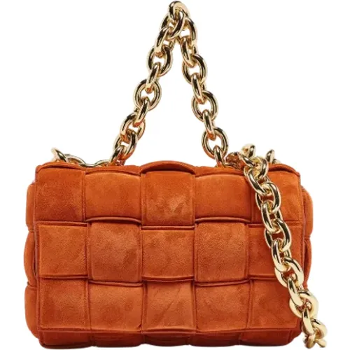 Pre-owned Suede handbags , female, Sizes: ONE SIZE - Bottega Veneta Vintage - Modalova