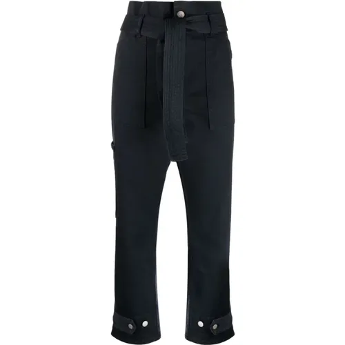 Elegant Cotton Trousers , female, Sizes: M, S, XS, 2XL - P.a.r.o.s.h. - Modalova