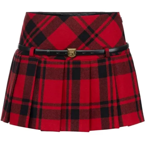 Tartan Karo Muster Rock - Elisabetta Franchi - Modalova