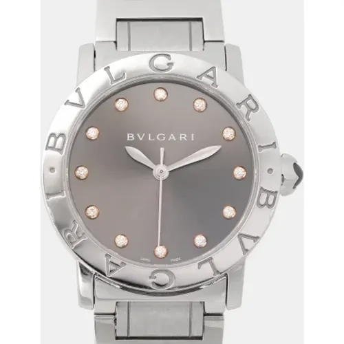 Pre-owned Stainless Steel watches , female, Sizes: ONE SIZE - Bvlgari Vintage - Modalova