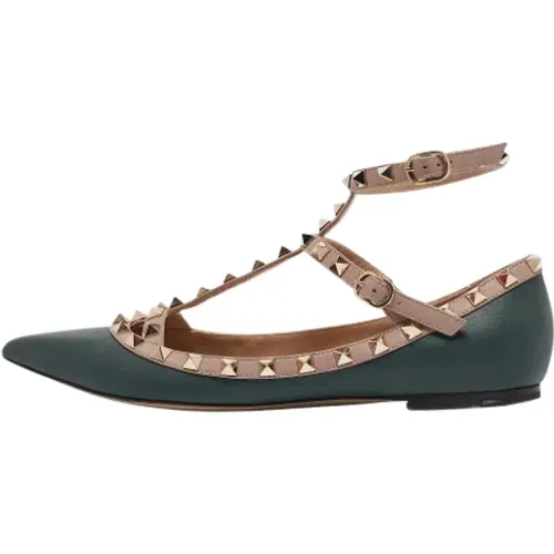 Pre-owned Leder flats , Damen, Größe: 38 1/2 EU - Valentino Vintage - Modalova