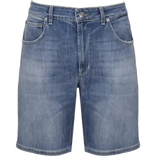 Blaue Shorts , Herren, Größe: W30 - Dondup - Modalova