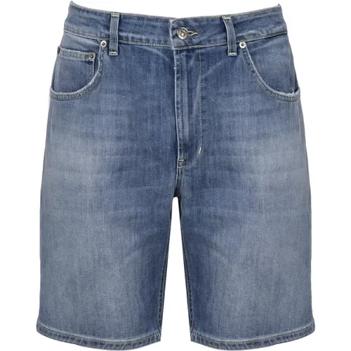 Blaue Shorts , Herren, Größe: W35 - Dondup - Modalova
