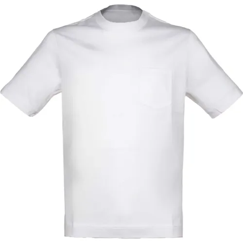 Weißes Optisches Jersey Taschen T-shirt , Herren, Größe: L - Circolo 1901 - Modalova