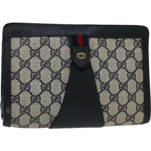 Pre-owned Leather clutches , female, Sizes: ONE SIZE - Gucci Vintage - Modalova