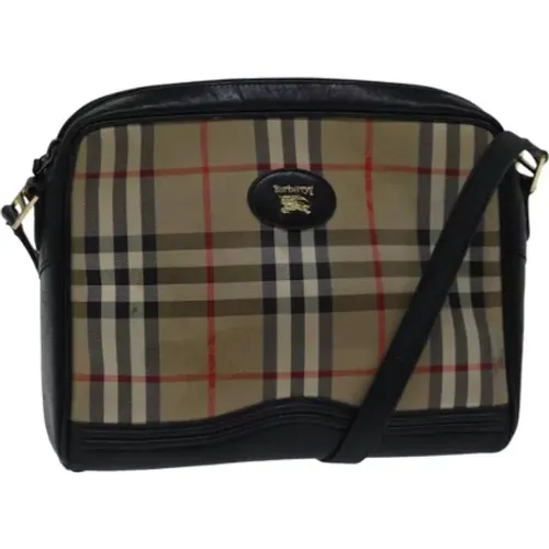 Pre-owned Canvas shoulder-bags , female, Sizes: ONE SIZE - Burberry Vintage - Modalova