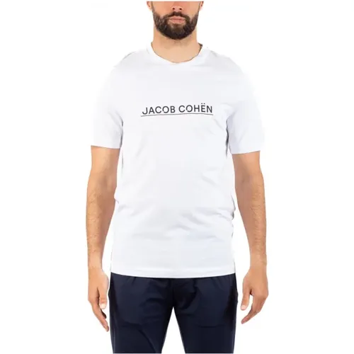 Mens Fashion Tee , male, Sizes: M - Jacob Cohën - Modalova