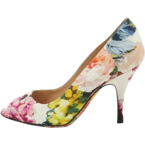 Pre-owned Canvas heels , female, Sizes: 5 1/2 UK - Dolce & Gabbana Pre-owned - Modalova