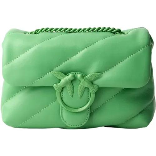 Mini Love Bag Puff Color Block , female, Sizes: ONE SIZE - pinko - Modalova