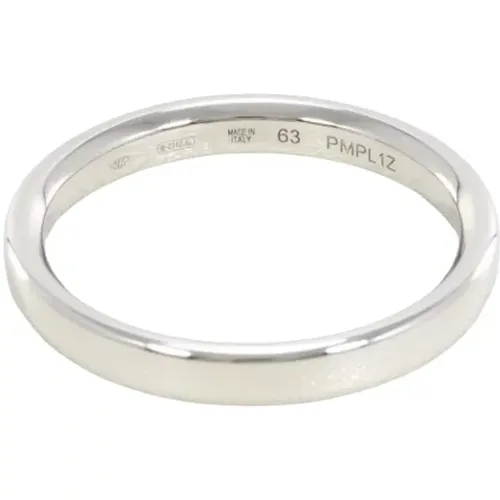 Pre-owned Platinum rings , female, Sizes: ONE SIZE - Bvlgari Vintage - Modalova