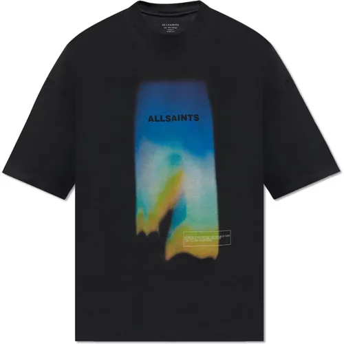 ‘Prizm’ bedrucktes T-Shirt , Herren, Größe: S - AllSaints - Modalova