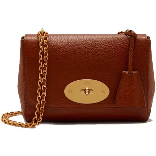 Lily Daisy Oak Leather Bag , female, Sizes: ONE SIZE - Mulberry - Modalova