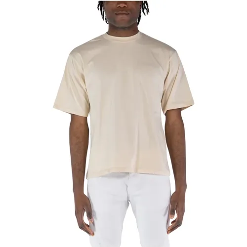 Printed Crewneck T-Shirt , male, Sizes: S - A Paper Kid - Modalova