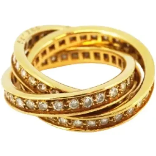 Pre-owned Gold rings , female, Sizes: ONE SIZE - Cartier Vintage - Modalova